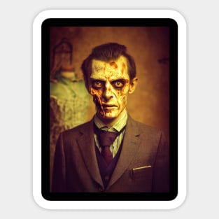 Zombie Tailor Portrait Sticker